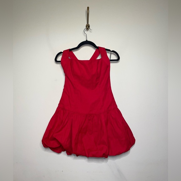 Reformation Babette Dress in Cherry - Picture 6 of 9